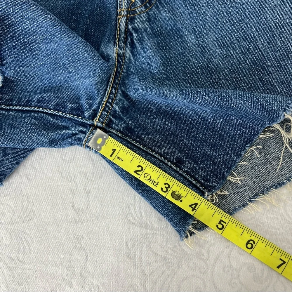 Levi’s Y2K Ryan Low Slung Loose Straight Cut Off Button Fly Shorts Size 34